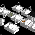 Stainless Steel Kitchen Sinks With Drainer Racks Faucets And Multiple Bowl Designs For Vegetables