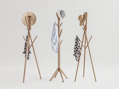 Modern Hangers Coat Rack Hangers 3d model