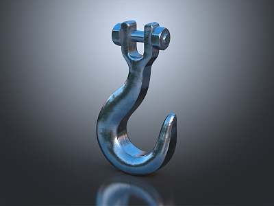 Modern Hook Metal Hook Mechanical Hook 3d model