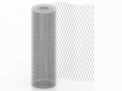 Durable Hexagonal Metal Mesh Roll With Expanded Sheet For Industrial Applications 3d model