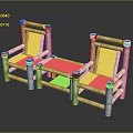 Natural Wood Outdoor Table With Matching Chairs For Garden Patio Space