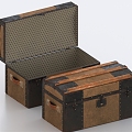 Vintage Luggage Luggage Storage Box Vintage Luggage 3d model