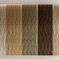 Assorted Natural Wood Wall Panels Featuring Vertical Stripe Textures In Multiple Tones