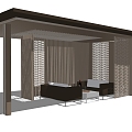 New Chinese Style Pavilion, Corridor Frame, Corridor Pavilion, Leisure Pavilion 3d model