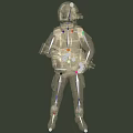 Game Role Game Character SWAT Special Police with Skins and Bones Police Armed Police Soldiers Special Forces 3d model