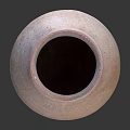 Handmade Rustic Clay Pot With Brown Color And Round Shape