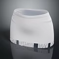 Stylish White Mini Skirt With Fringed Hem For Modern Fashion Look