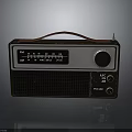 Vintage Radio With FM MW Band Retro Design And Portable Handle