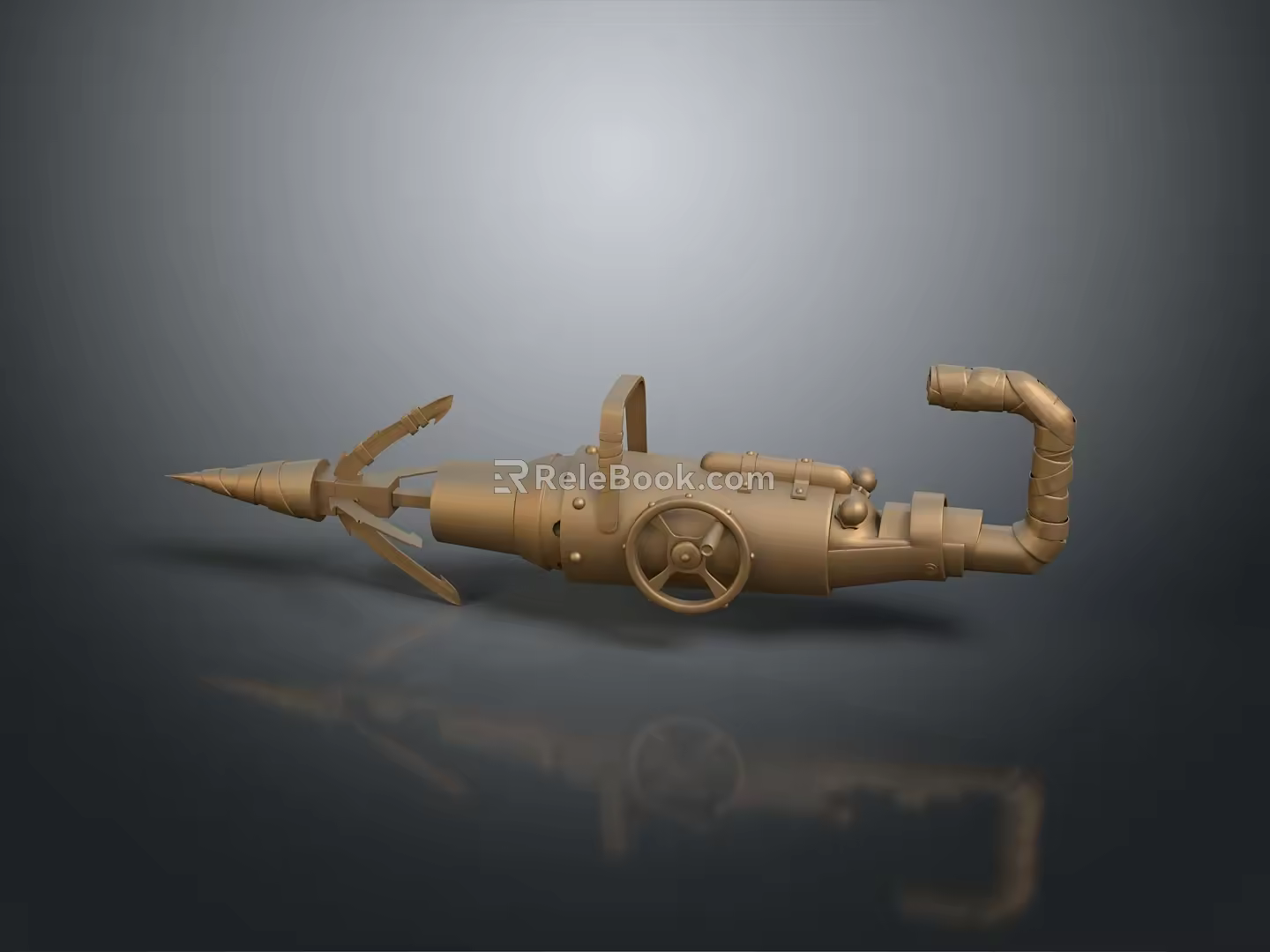 Harpoon Fishing Hunting Javelin With Harpoon Fork Whaling Fork Cry Game Harpoon Missile Fish Gun Fishing Gun 3d model