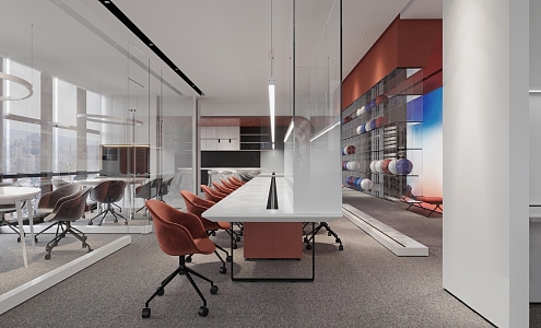 Modern Leisure Area Office 3d model