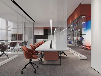 Modern Leisure Area Office 3d model