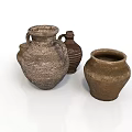 Hand Carved Clay Sculptures Featuring Traditional Pottery Textures And Shapes