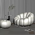 Modern Lazy Sofa Pumpkin Sofa Chair 3d model