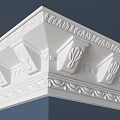 Decorative Plaster Cornice with Various Patterns and Design Styles for Interior