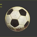 Classic Black And White Soccer Ball As Daily Life Sports Gear With Red Accent