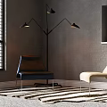 Stylish Accent Chair With Leather Upholstery And Metal Legs In Modern Living Room