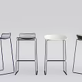 Modern Ergonomic Bar Stools With Metal Frame Colorful Seats For Kitchen Island And Home Bar
