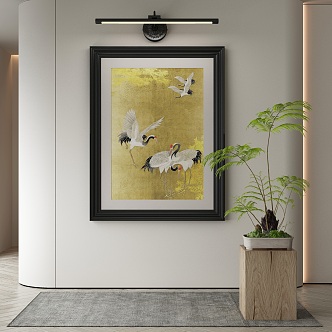 New Chinese Animal Painting Decorative Painting 3d model