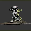 Robot Robot Assistant Small Robot Robot Butler Robot Butler Figure Game Figure 3d model