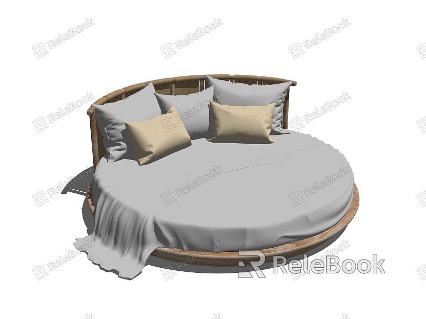 Modern Round Bed model