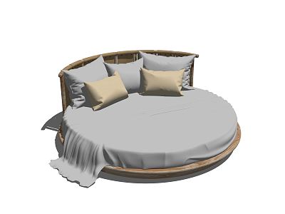 Modern Round Bed model