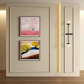 Dopamine decorative painting 3d model