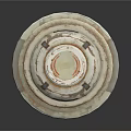 Industrial Mechanical Component With Transparent Body Copper Ring Golden Top And Black Base