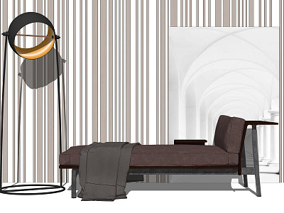 Modern chaise longue model