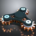 Fingertip Gyro Fighting Gyro Sci-Fi Gyro Sci-Fi Weapon Sci-Fi Component 3d model