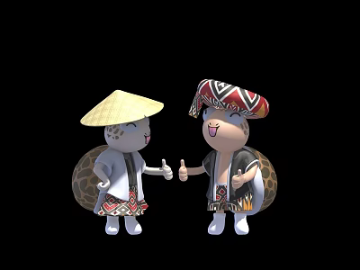 Modern Game Characters 3d model Modern Game Characters 3d model