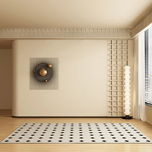 Middle ancient background wall 3d model