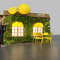 Lemon Meichen Orange Meichen Yiquan DP Point Mini Show Scene Design Shop Design 3d model