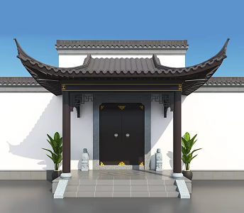 Gate General Gate Half Pavilion 3d model