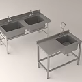 Stainless Steel Commercial Kitchen Sink Stands With Double And Single Bowl Designs