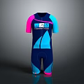 Blue And Pink Commonwealth Sportswear With Logo And Short Sleeves Design