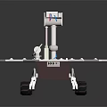 Advanced Space Exploration Rover With Solar Panels Robotic Arm And Scientific Instruments 3d model
