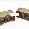 Vintage Wooden Storage Chests With Metal Locks And Decorative Handles