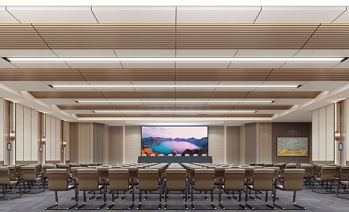 New Chinese Lecture Hall 3d model