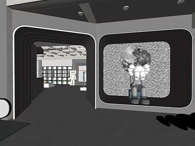 Modern Clothing Store Creative Clothing Store 3d model