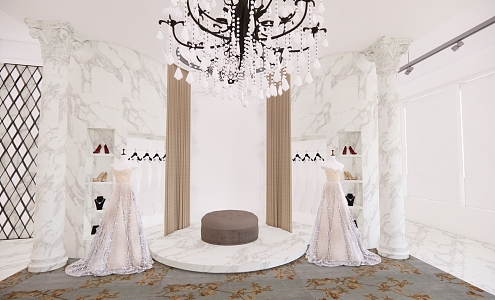 Bridal Shop Studio 3d model