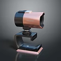 BlueStacks HD Webcam with Modern Black and Rose Gold Design Adjustable Stand for Computer 3d model