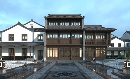 Chinese ancient building 3d model