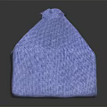 Blue Fabric Storage Pouch Featuring Bow Knot Design For Daily Essentials
