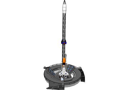 Modern Rocket Station Rocket Launcher model