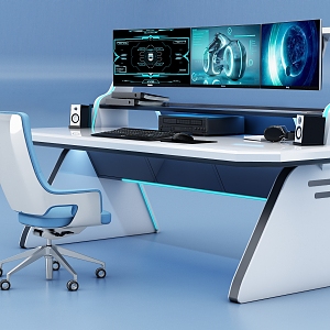 Science and Technology Sense Desk Operation Desk Science and Technology Sense Operation Desk Science and Technology Sense Computer Desk Sense Computer Desk Function Desk 3d model