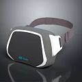 Modern Reception Desk With Dodo VR Headset And Sleek Gray White Design