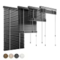 Adjustable Modern Aluminum Window Blinds with Sleek Slats for Home Interior Design