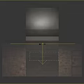 Cartoon Scene with Stone Walls Staircase Stone Floor and Metal Shelf