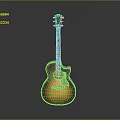 High Quality Acoustic Guitar With Sunburst Finish And Mahogany Body Design