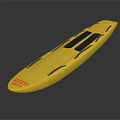 Yellow Paddle Board Design With Black Stripes And Modern Water Sports Features